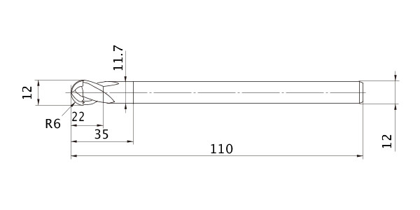 MITSUBISHI Фреза VF2SDBR0600